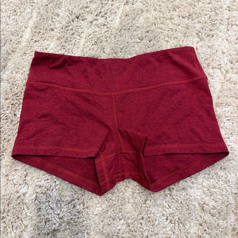Red fleo leggings size medium GUC